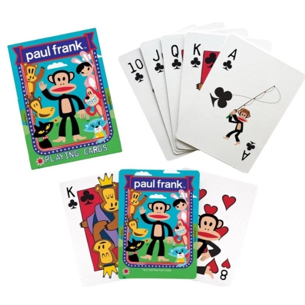 NEW Paul Frank Playing Cards Aquarius Kids Games Gift Julius Monkey Toys Sealed - Picture 4 of 5